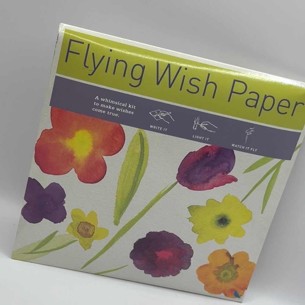 Floral flying wish paper Kit